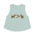 Dog > Cat DoobyUsGear Crop Top