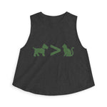 Dog > Cat DoobyUsGear Crop Top