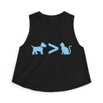 Dog > Cat DoobyUsGear Crop Top