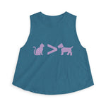 Cat > Dog DoobyUsGear Crop Top