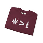 Weed > Beer DoobyUsGear Sweatshirt