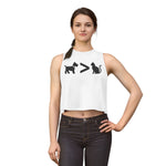 Dog > Cat DoobyUsGear Crop Top