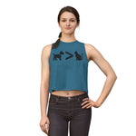 Dog > Cat DoobyUsGear Crop Top
