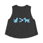 Cat > Dog DoobyUsGear Crop Top
