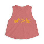 Dog > Cat DoobyUsGear Crop Top