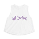 Cat > Dog DoobyUsGear Crop Top