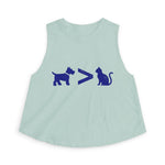 Dog > Cat DoobyUsGear Crop Top