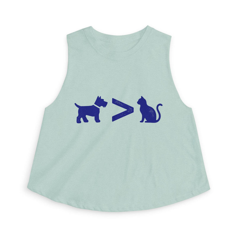 Dog > Cat DoobyUsGear Crop Top