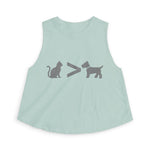 Cat > Dog DoobyUsGear Crop Top