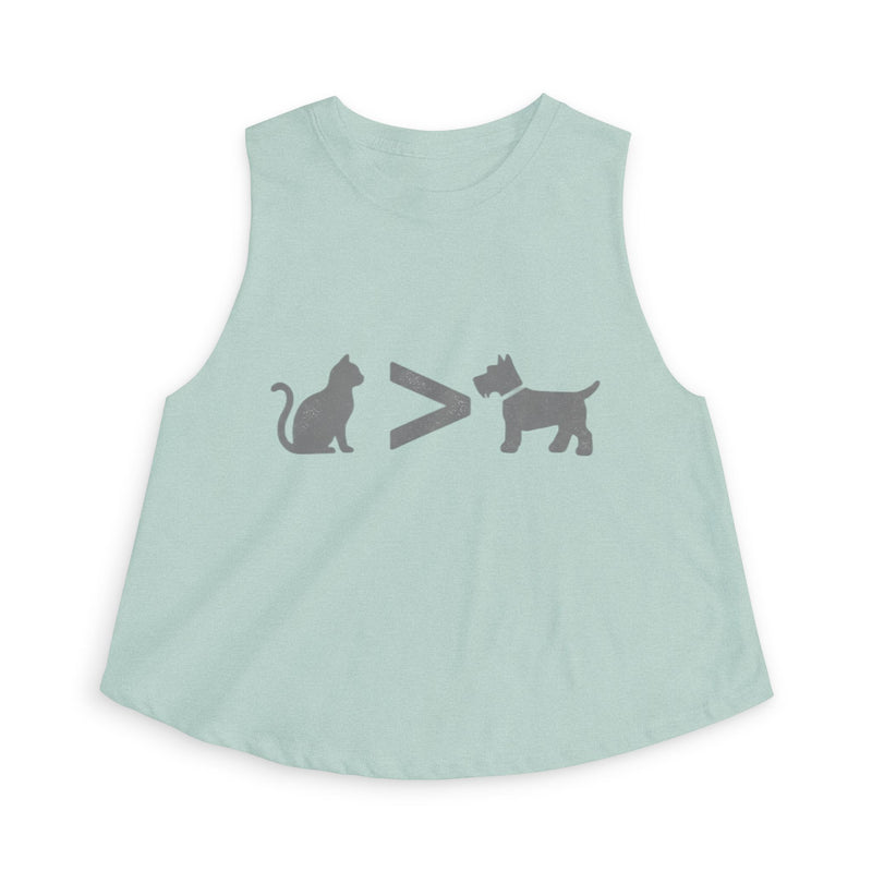 Cat > Dog DoobyUsGear Crop Top