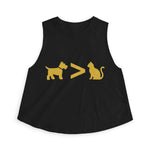 Dog > Cat DoobyUsGear Crop Top