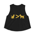 Cat > Dog DoobyUsGear Crop Top