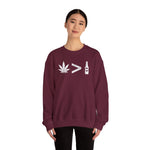 Weed > Beer DoobyUsGear Sweatshirt