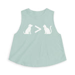 Dog > Cat DoobyUsGear Crop Top