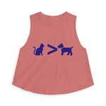 Cat > Dog DoobyUsGear Crop Top