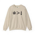 Weed > Beer DoobyUsGear Sweatshirt