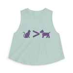 Cat > Dog DoobyUsGear Crop Top