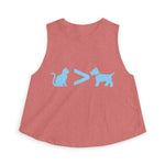 Cat > Dog DoobyUsGear Crop Top
