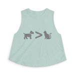Dog > Cat DoobyUsGear Crop Top