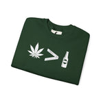 Weed > Beer DoobyUsGear Sweatshirt