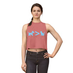 Dog > Cat DoobyUsGear Crop Top