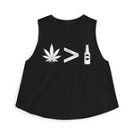 Weed > Beer DoobyUsGear Crop Top