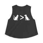 Cat > Dog DoobyUsGear Crop Top