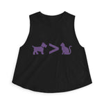 Dog > Cat DoobyUsGear Crop Top