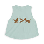Cat > Dog DoobyUsGear Crop Top