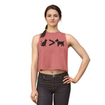 Cat > Dog DoobyUsGear Crop Top