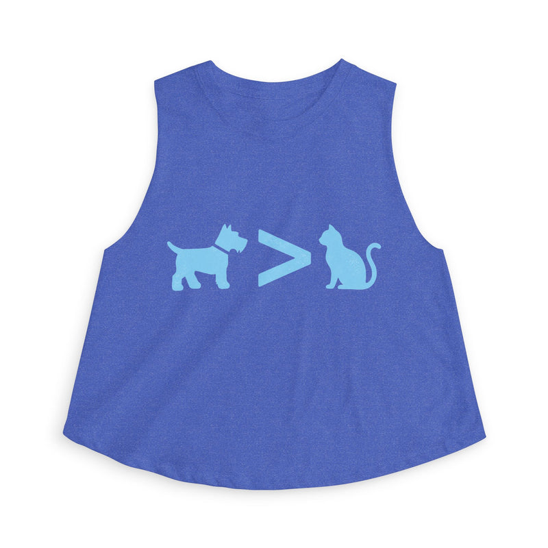 Dog > Cat DoobyUsGear Crop Top