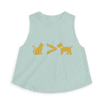 Cat > Dog DoobyUsGear Crop Top