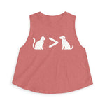 Cat > Dog DoobyUsGear Crop Top