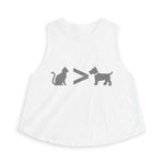 Cat > Dog DoobyUsGear Crop Top