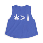 Weed > Beer DoobyUsGear Crop Top