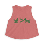 Cat > Dog DoobyUsGear Crop Top