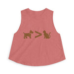 Dog > Cat DoobyUsGear Crop Top