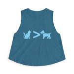 Cat > Dog DoobyUsGear Crop Top