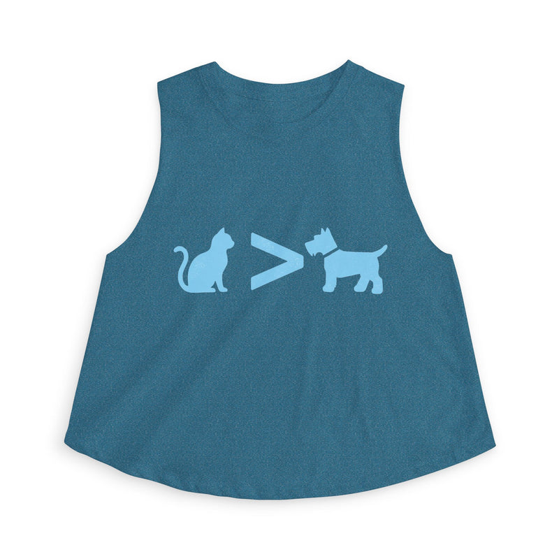 Cat > Dog DoobyUsGear Crop Top