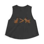 Cat > Dog DoobyUsGear Crop Top