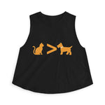 Cat > Dog DoobyUsGear Crop Top