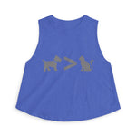 Dog > Cat DoobyUsGear Crop Top