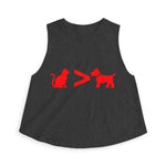 Cat > Dog DoobyUsGear Crop Top