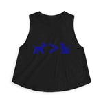 Dog > Cat DoobyUsGear Crop Top