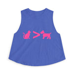 Cat > Dog DoobyUsGear Crop Top