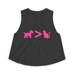 Dog > Cat DoobyUsGear Crop Top
