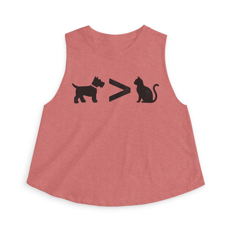 Dog > Cat DoobyUsGear Crop Top