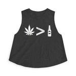 Weed > Beer DoobyUsGear Crop Top