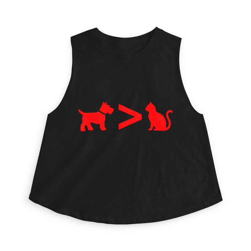 Dog > Cat DoobyUsGear Crop Top